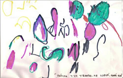 dibujo de un niño sobre la actividad realizada