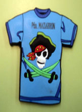 Imán de nevera con un pirata