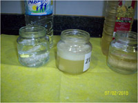 Experimentamos qué pasa con las tizas.