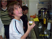 Realizando el experimento.