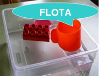 El objeto flota