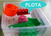 El objeto flota