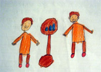 Dibujo de la obra de teatro.
