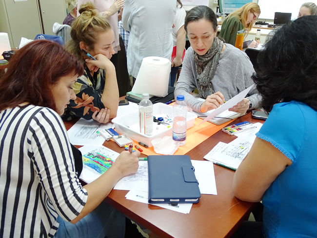 Some partners during Training 2: Archaeology in the classroom October 27, 2016.
