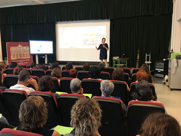 Opening table. Multiplier event organized by CSIC at the school in Madrid on June the 19th, 2018.