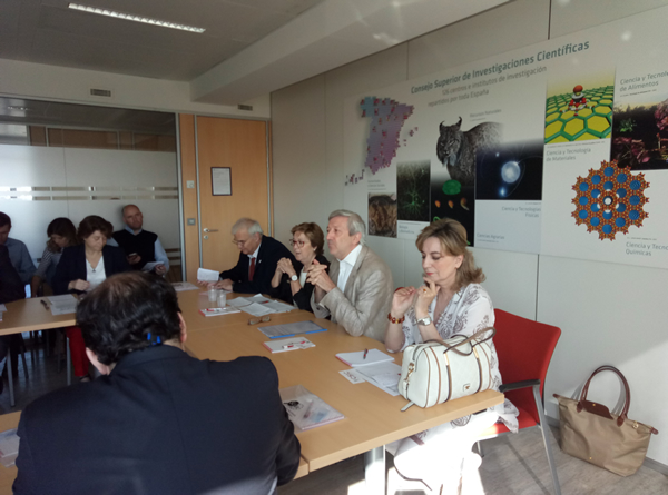 Opening table. Multiplier event organized by CSIC at the school in Madrid on June the 19th, 2018.