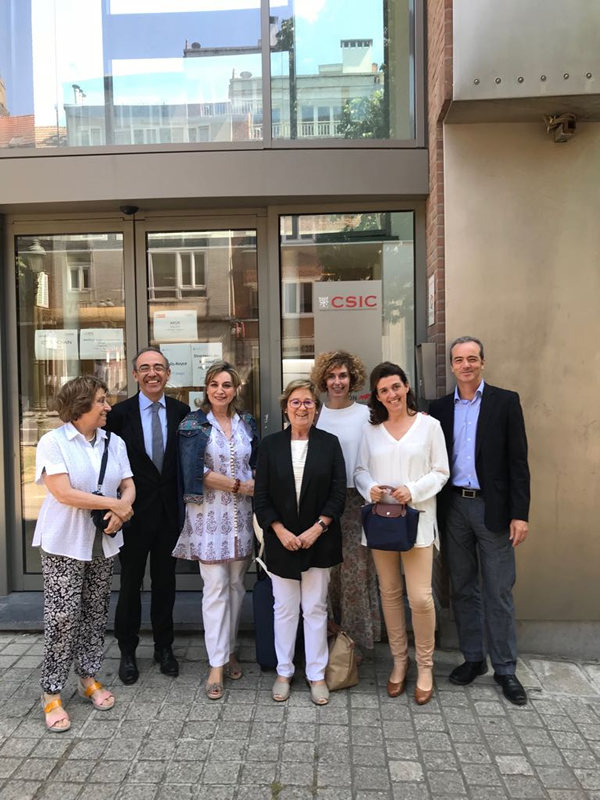 Opening table. Multiplier event organized by CSIC at the school in Madrid on June the 19th, 2018.
