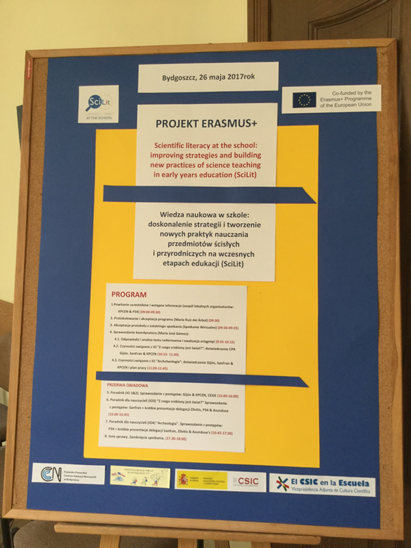 SciLt project. Partners in Bydgoszcz, Poland. 26th of may 2017